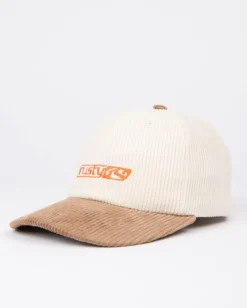 Rusty Demo Embroidered Cord Six Panel Cap | Mens Caps & Hats