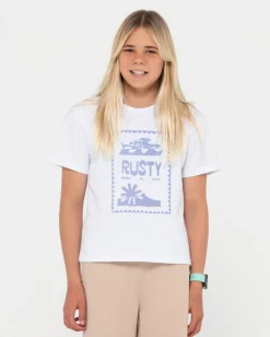 Rusty Dream State Oversized Tee Girls | Kids Tops