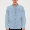 Rusty Dryver Denim Long Sleeve Shirt | Mens Shirts