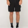 Rusty Dungaree Elastic Short | Mens Shorts