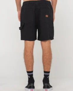 Rusty Dungaree Elastic Short | Mens Shorts
