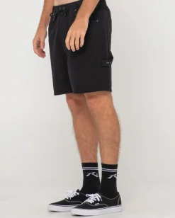 Rusty Dungaree Elastic Short | Mens Shorts