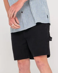 Rusty Dungaree Elastic Short | Mens Shorts