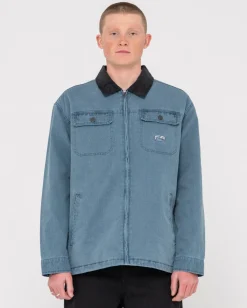 Rusty Dungaree Zip Up Jacket | Mens Jackets