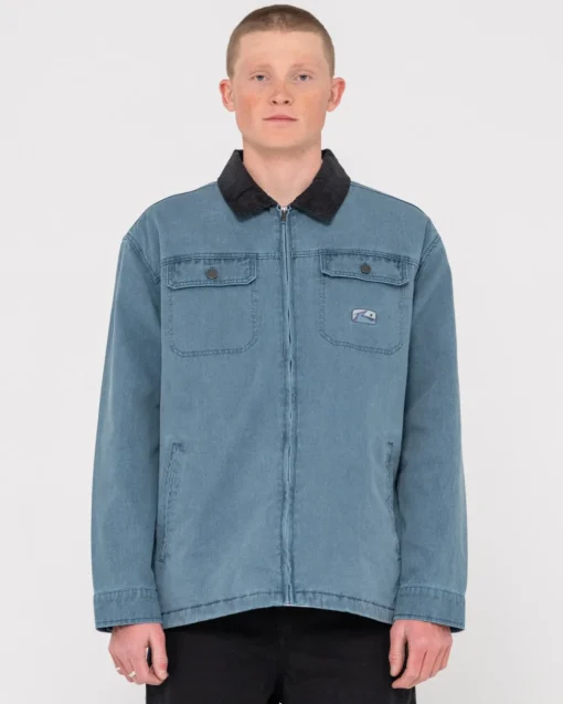 Rusty Dungaree Zip Up Jacket | Mens Jackets