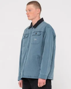 Rusty Dungaree Zip Up Jacket | Mens Jackets