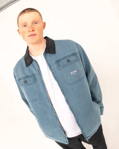 Rusty Dungaree Zip Up Jacket | Mens Jackets