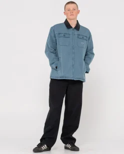 Rusty Dungaree Zip Up Jacket | Mens Jackets
