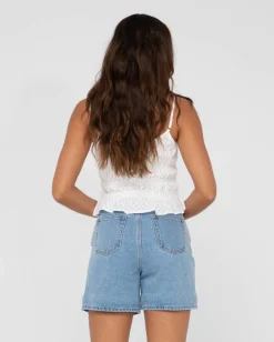 Rusty Effie Cut Out Cami Crop Top | Womens Fashion Tops