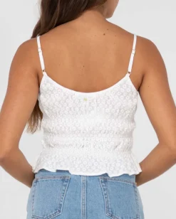 Rusty Effie Cut Out Cami Crop Top | Womens Fashion Tops