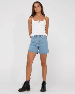 Rusty Effie Cut Out Cami Crop Top | Womens Fashion Tops