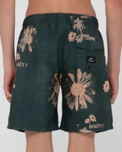 Rusty Electric Sax Printed Elastic Boardshort Boys | Kids Bottoms