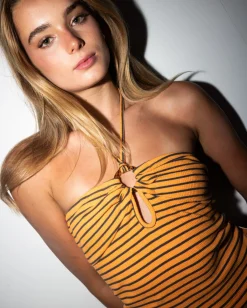 Rusty Emma Striped Halter Neck Top | Womens Fashion Tops