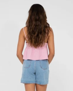 Rusty Felicity V Neck Cami Crop Top | Womens Fashion Tops
