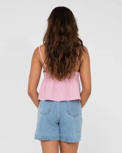 Rusty Felicity V Neck Cami Crop Top | Womens Fashion Tops