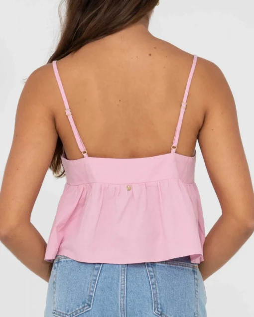 Rusty Felicity V Neck Cami Crop Top | Womens Fashion Tops