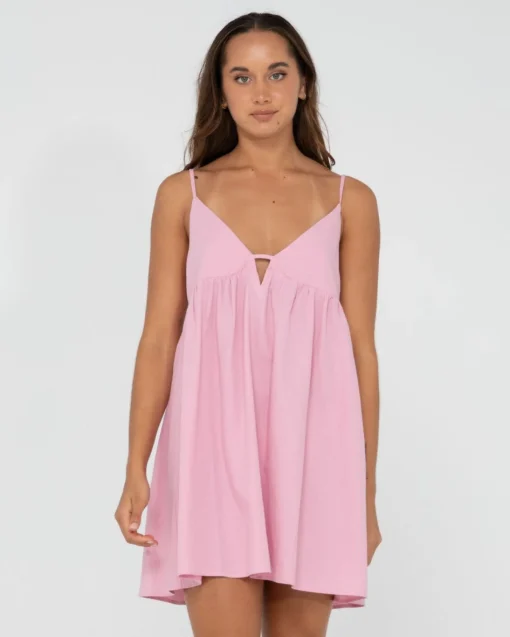 Rusty Felicity V Neck Mini Dress | Womens Mini Dresses