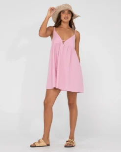 Rusty Felicity V Neck Mini Dress | Womens Mini Dresses