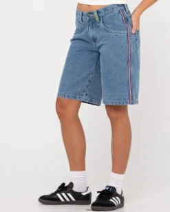 Rusty Flip Mommy Low Rise Baggy Jort | Womens Shorts