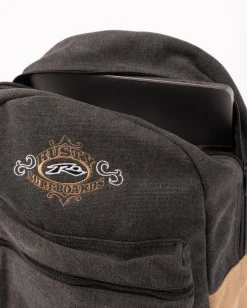 Rusty Frenzy Embroidered Cord Backpack | Mens Bags & Backpacks