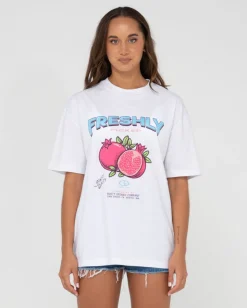 Rusty Fruitful Oversize Graphic Tee | Womens Tees & Tanks