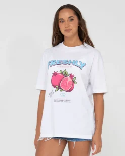 Rusty Fruitful Oversize Graphic Tee | Womens Tees & Tanks