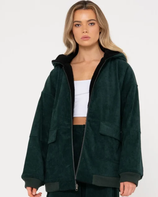 Rusty Gables Reversible Zip Up Cord Jacket | Womens Jackets