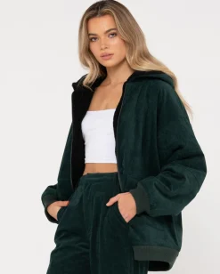 Rusty Gables Reversible Zip Up Cord Jacket | Womens Jackets
