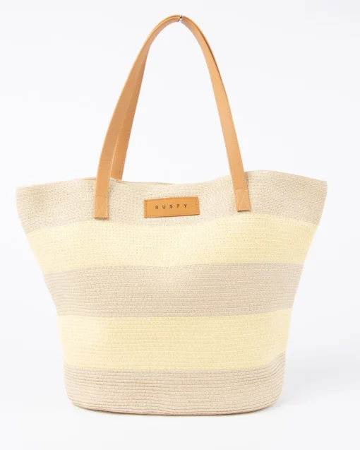Rusty Hailey Striped Straw Beach Bag | Womens Bags & Handbags