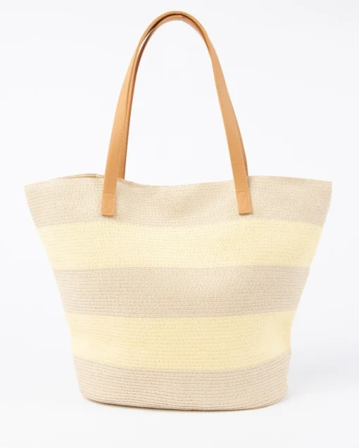 Rusty Hailey Striped Straw Beach Bag | Womens Bags & Handbags