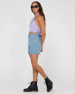 Rusty Harlet Twisted Halter Crop Top | Womens Fashion Tops