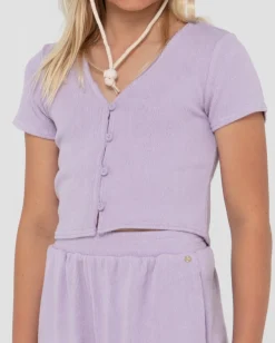Rusty Harlo Button Down Top Girls | Kids Tops