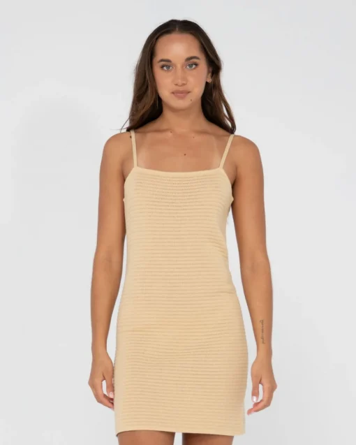 Rusty Harri Ribbed Knit Mini Slip Dress | Womens Mini Dresses