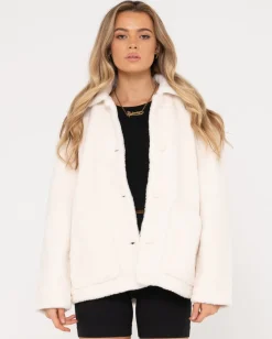 Rusty Hazel Button Up Jacket | Womens Jackets