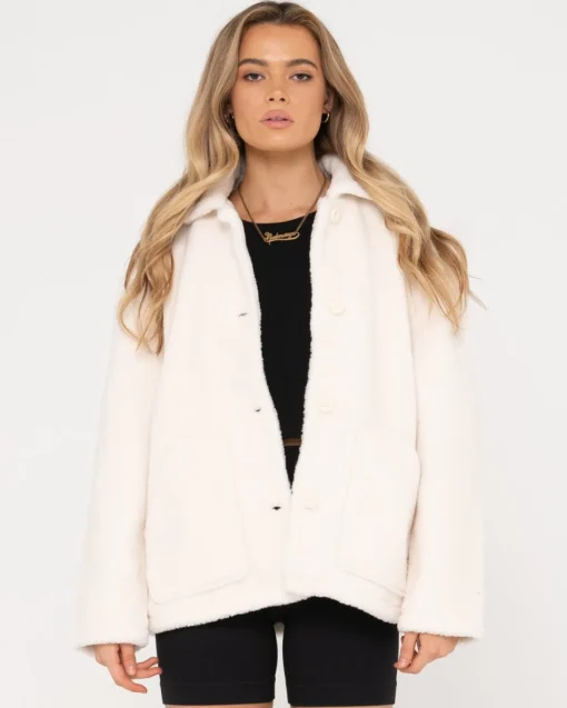 Rusty Hazel Button Up Jacket | Womens Jackets