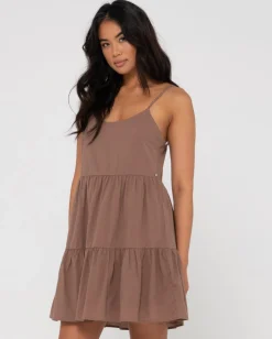 Rusty Heather Tiered Slip Dress | Womens Mini Dresses