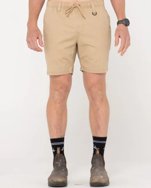 Rusty Heavy Lifts Elastic Short | Shorts