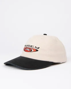 Rusty Hell Bent Vintage Wash Embroidered Dad Cap | Mens Caps & Hats