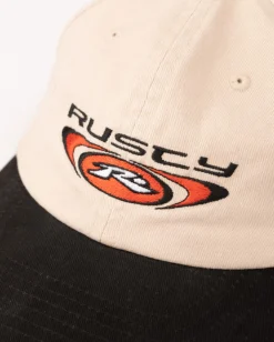 Rusty Hell Bent Vintage Wash Embroidered Dad Cap | Mens Caps & Hats