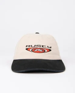 Rusty Hell Bent Vintage Wash Embroidered Dad Cap | Mens Caps & Hats