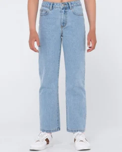 Rusty High Wide Straight Leg Jean Girls | Kids Bottoms