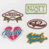 Rusty Iron-On Embroidered Patch Pack | Mens Drink Bottles & Other