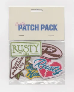 Rusty Iron-On Embroidered Patch Pack | Mens Drink Bottles & Other
