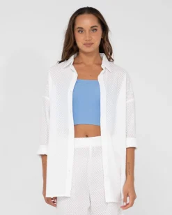 Rusty Isabelle Oversize Long Sleeve Shirt | Womens Shirts