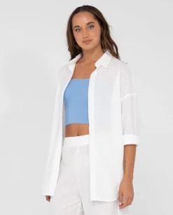 Rusty Isabelle Oversize Long Sleeve Shirt | Womens Shirts