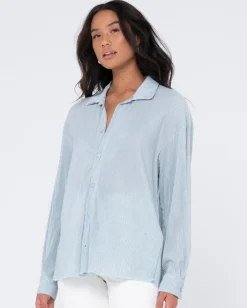 Rusty Jayde Long Sleeve Shirt | Womens Shirts