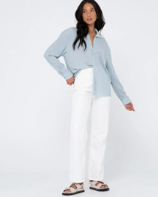 Rusty Jayde Long Sleeve Shirt | Womens Shirts