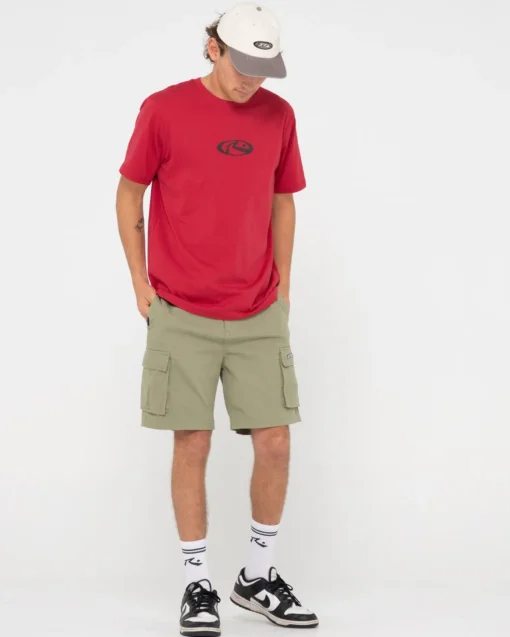 Rusty Kick Flip Vintage Wash Embroidered Dad Cap | Mens Caps & Hats
