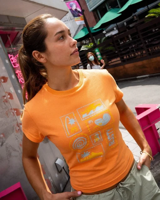 Rusty Le Sol Skimmer Graphic Baby Tee | Womens Tees & Tanks