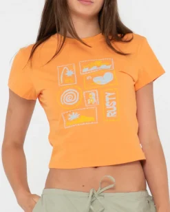 Rusty Le Sol Skimmer Graphic Baby Tee | Womens Tees & Tanks